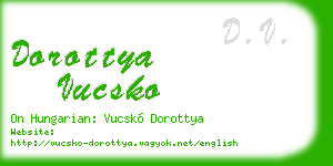 dorottya vucsko business card
